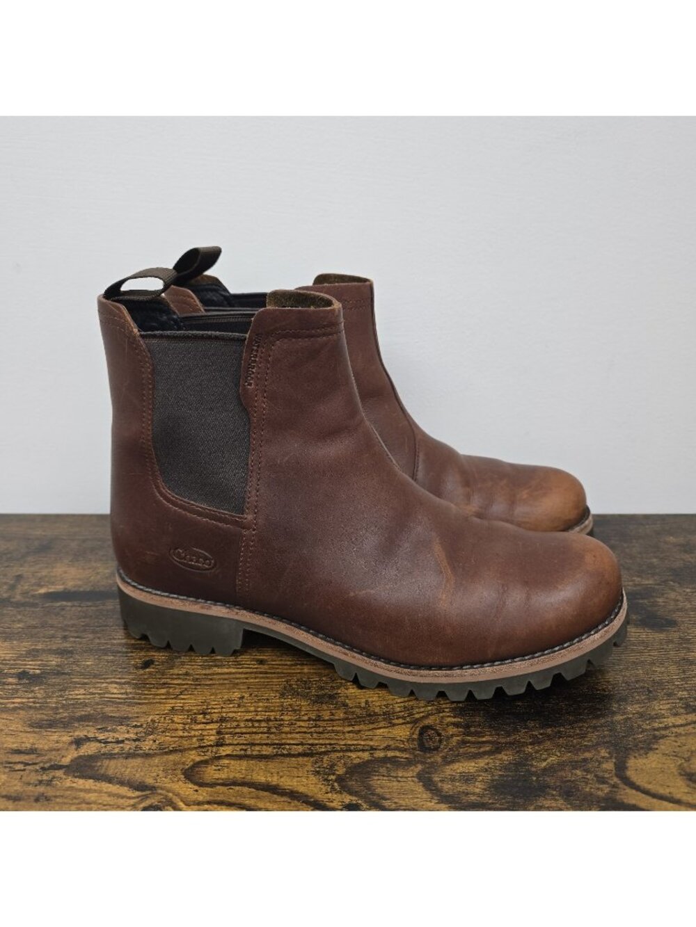 Chaco Womens Fields Chelsea Boots Waterproof Brown Leather US Size 9 JCH108466
